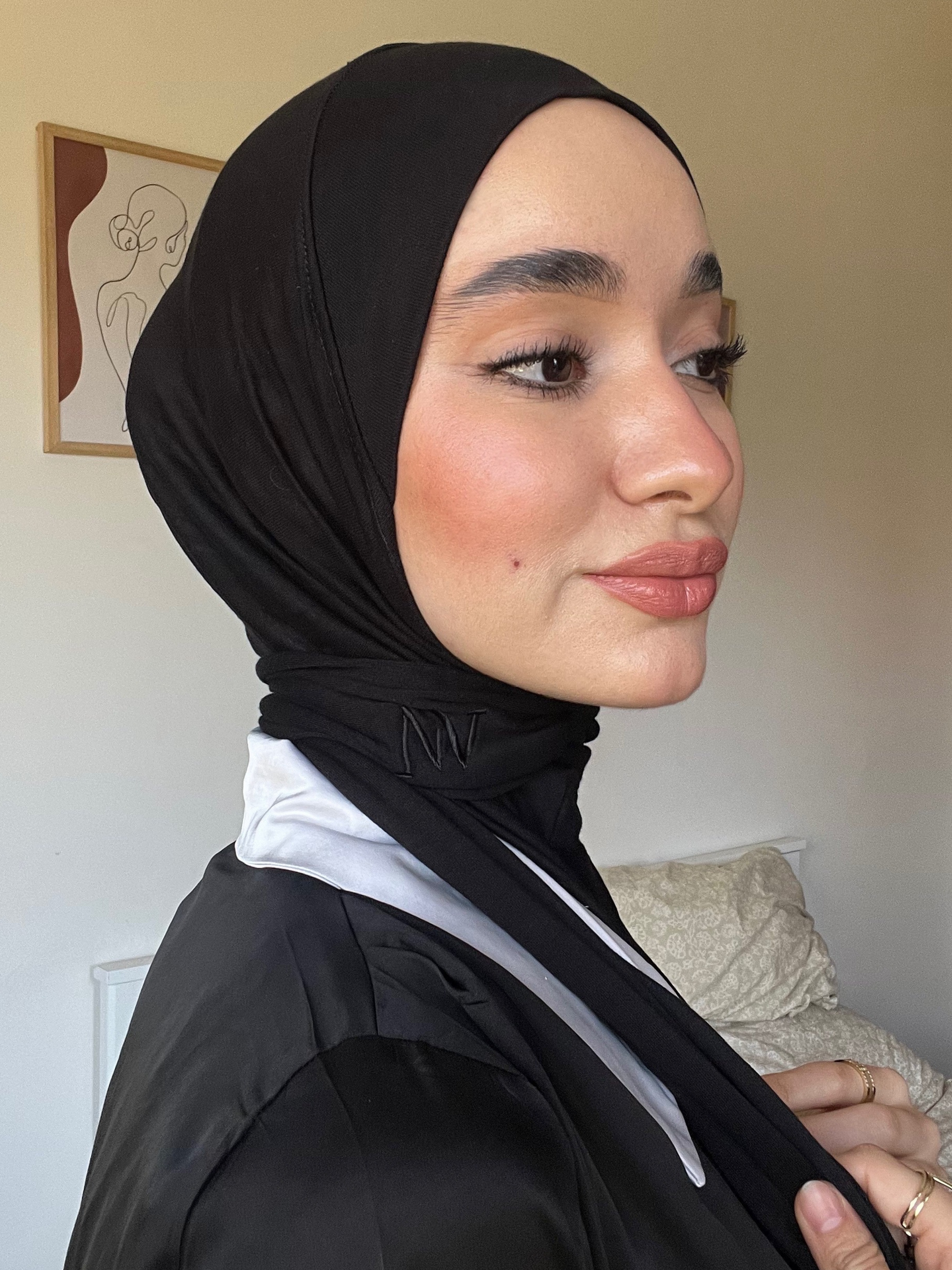 Hijab à Bande Bleu roi